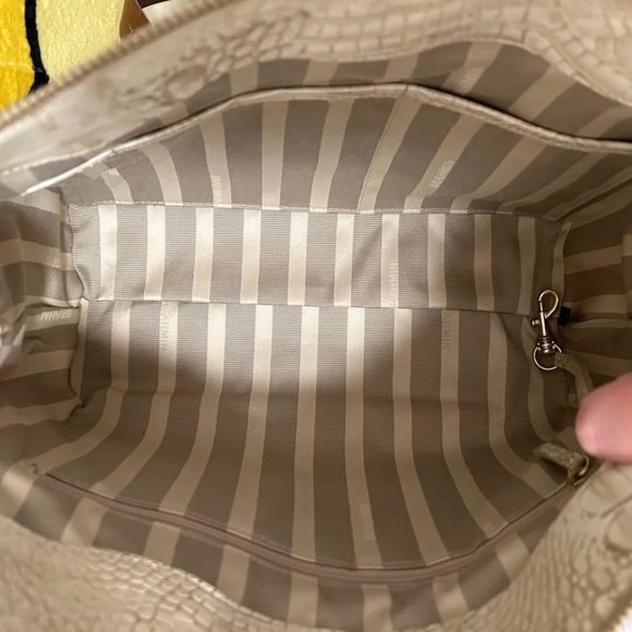 Brahmin Small Alice, Limestone Oleta Leather shoulder bag - Picture 2 of 12